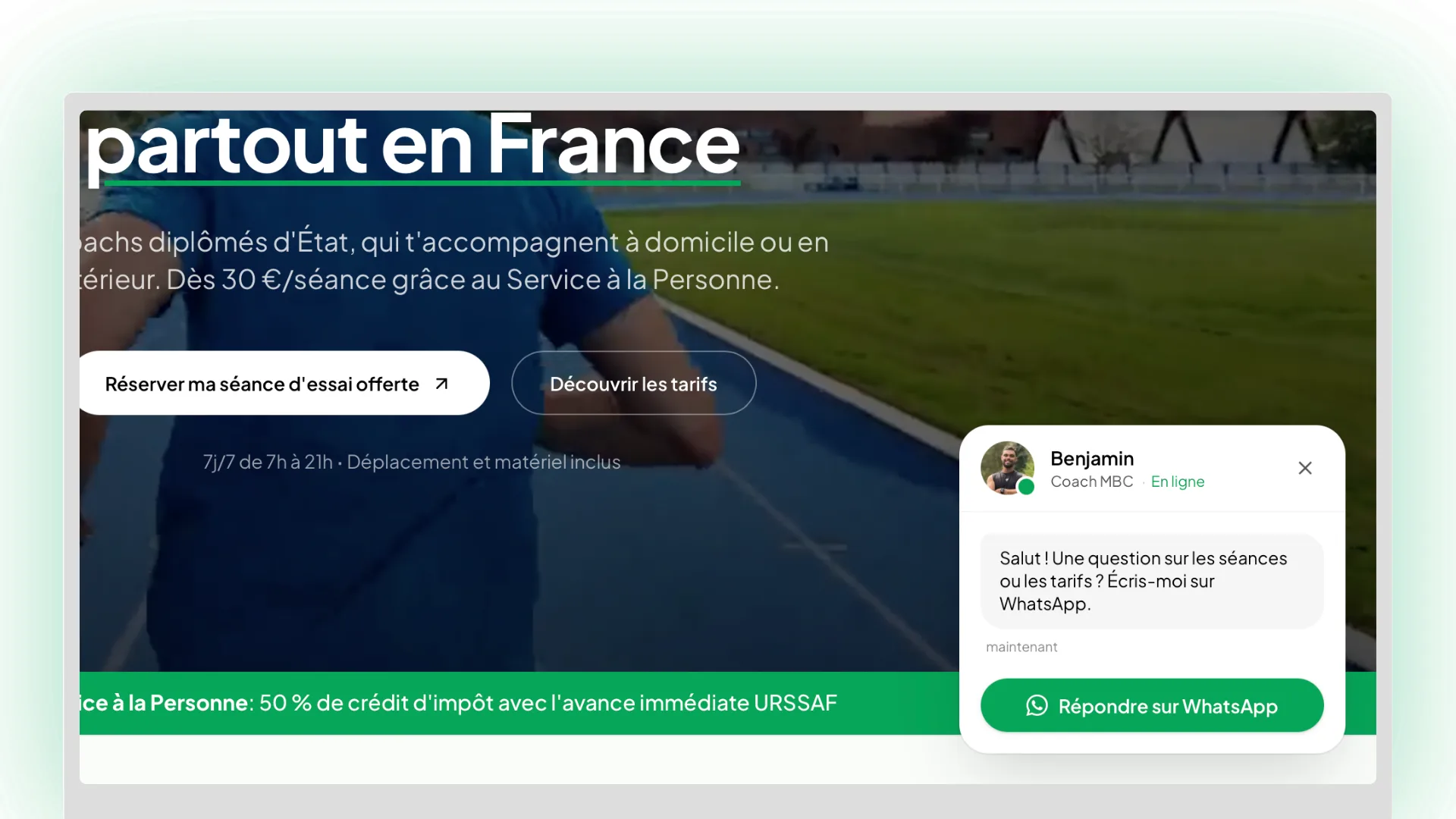 Aperçu du site MyBestCoaching réalisé par Odyssée